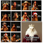 🐔 2027 Cluck Boss Calendar – 12 Months of Hilarious Chicken Portraits & Quirky Personalities