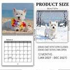 🐶 2027 West Highland White Terrier Calendar – 12 Months of Charming Dog Portraits & Happy Moments