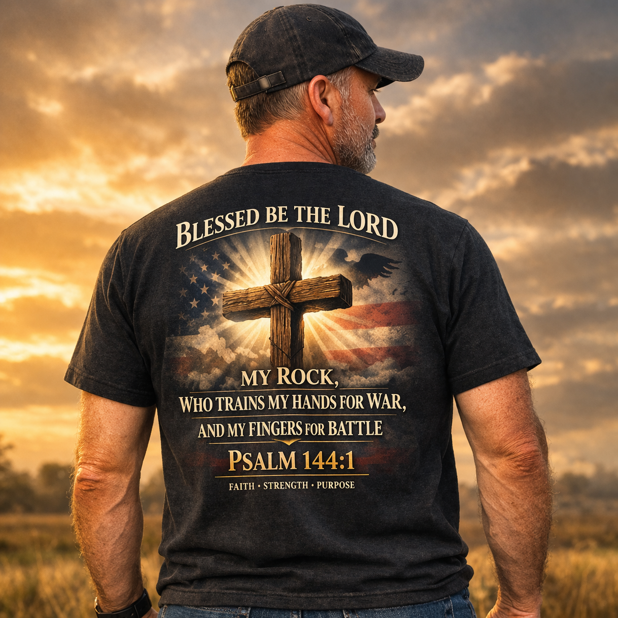 Blessed Be The Lord PSALM 144:1 T-Shirt