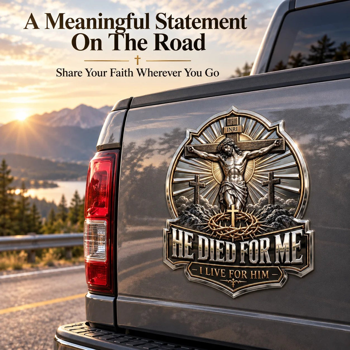 ✝️Christian Faith Car Emblem Collection — Cross, Resurrection & Hope