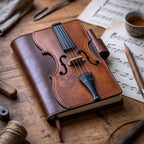 🔥HOT SALE - Vintage Violin Leather Notebook (Buy 2 Free Shipping)
