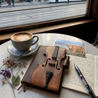 🔥HOT SALE - Vintage Violin Leather Notebook (Buy 2 Free Shipping)